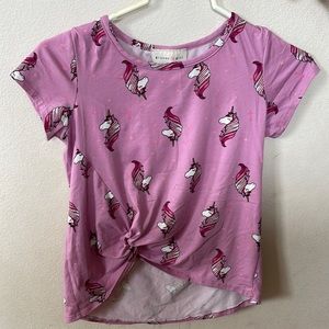 Pink and purple unicorn shirt